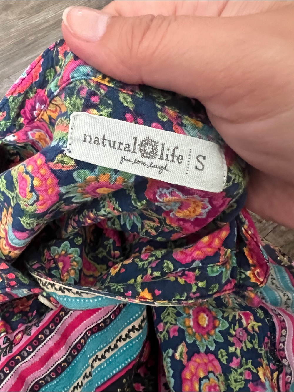 Natural life floral maxi dress size small - Picture 14 of 15